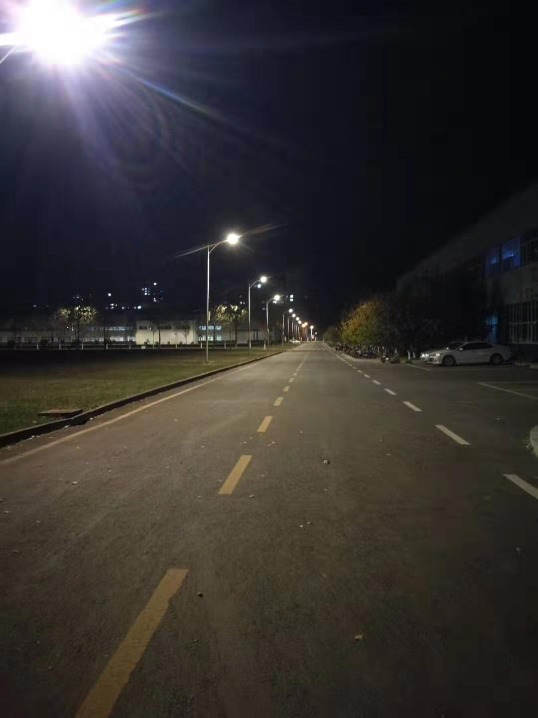 LED Street Lamp Light On City Road In Shenzhen of China