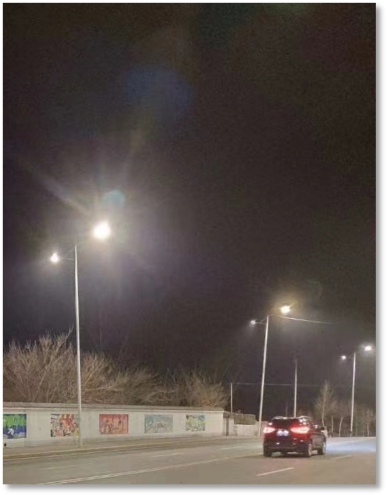 LED Streetlight On A New City Road In Xiamen Of China